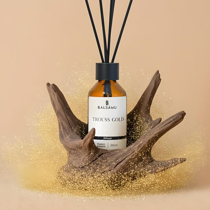Difusor de Varetas Trouss Gold 200mL Balsamu Store | Poder, Sofisticação e Luxo Atemporal